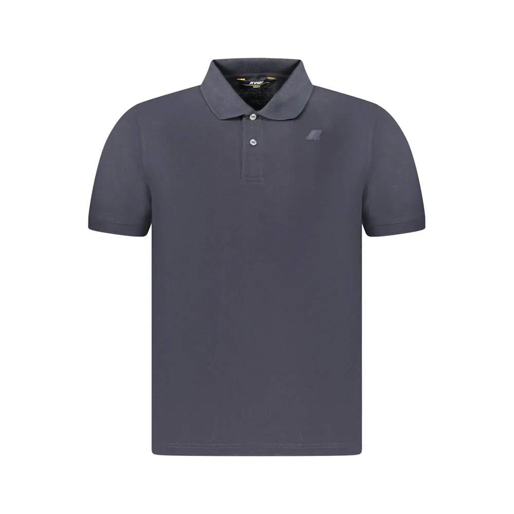 K-WAY Blue Cotton Men Polo Shirt