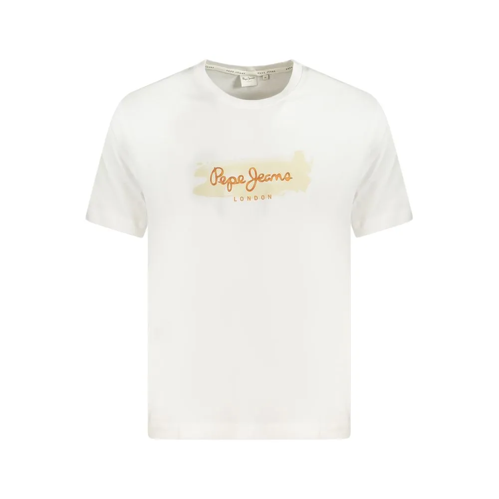Pepe Jeans Men's White Cotton T-Shirt
