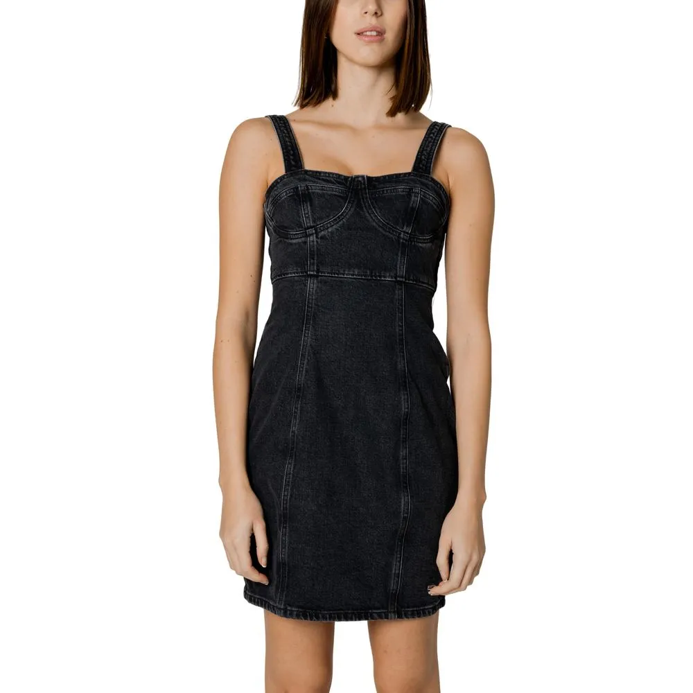 Tommy Hilfiger Jeans Women's Black Recycled Cotton Dress