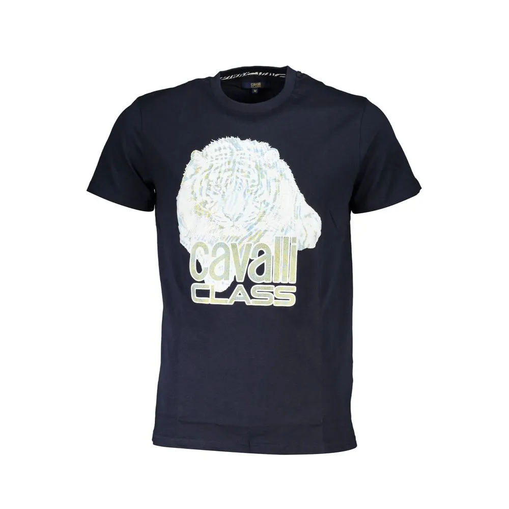 Cavalli Class Men's Blue Cotton T-Shirt