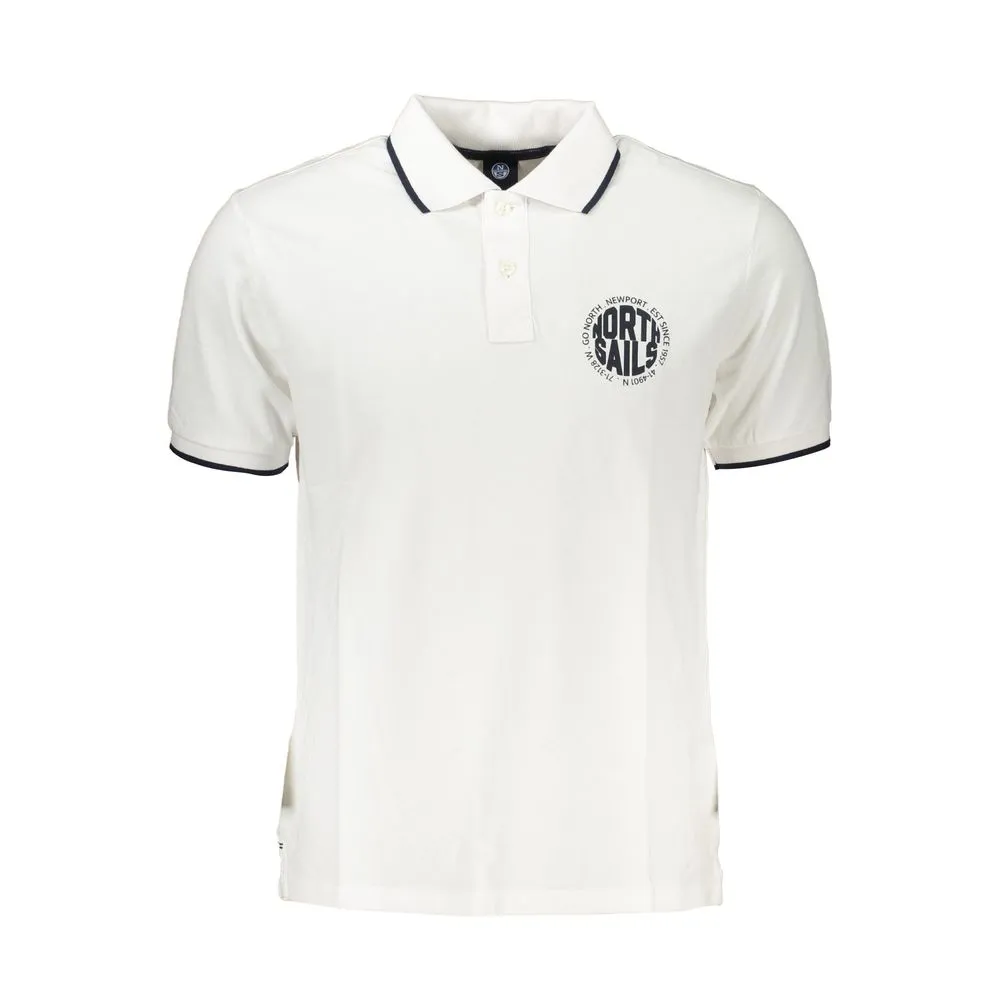North Sails Men's White Cotton Polo Shirt