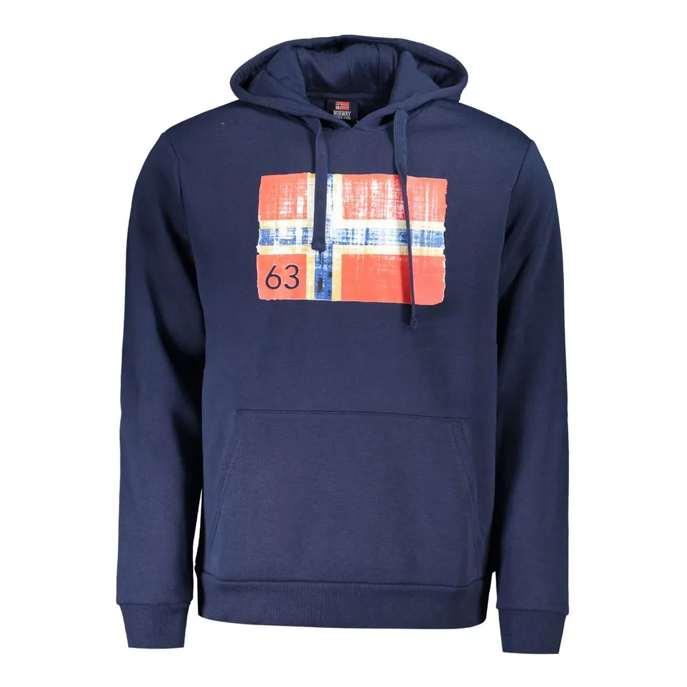 Norway 1963 Men's Blue Cotton Mens Hoodie
