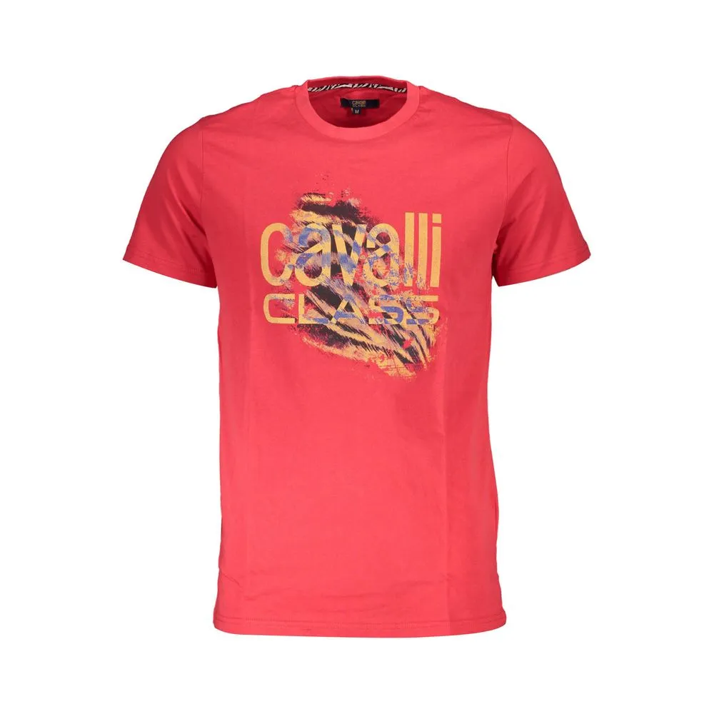 Cavalli Class Men's Red Cotton T-Shirt