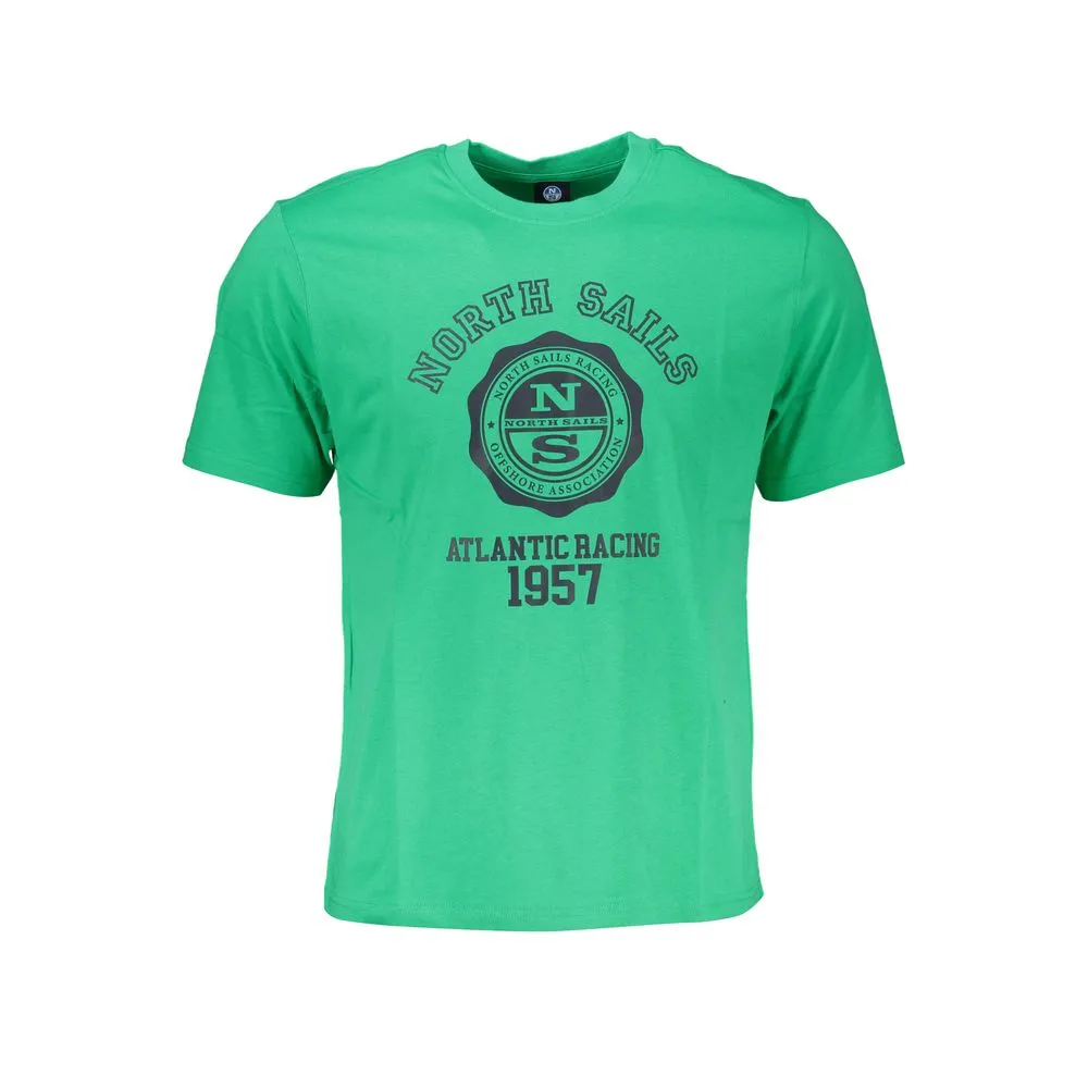 North Sails Men's Green Cotton T-Shirt