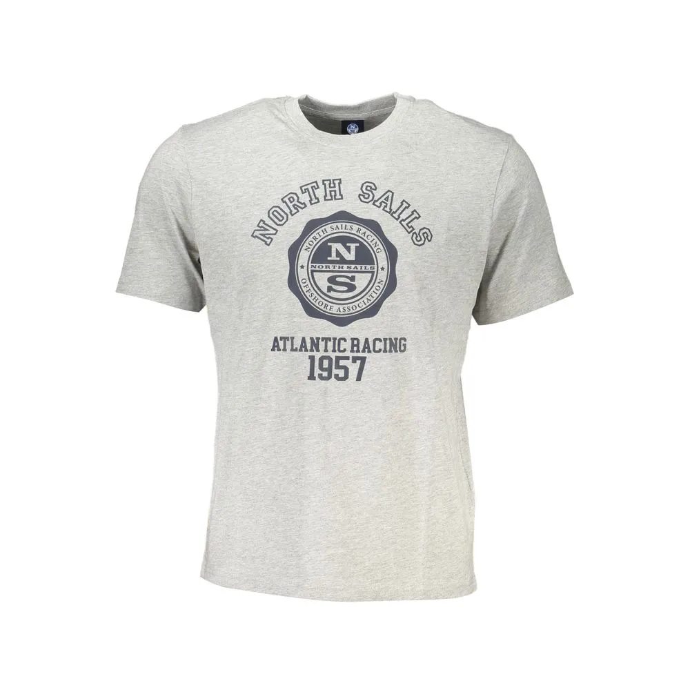 North Sails Men's Gray Cotton T-Shirt