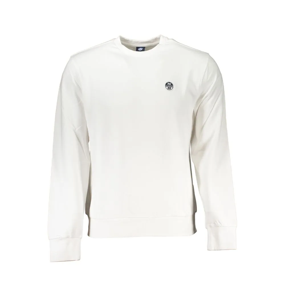 North Sails Men's White Cotton Sweater