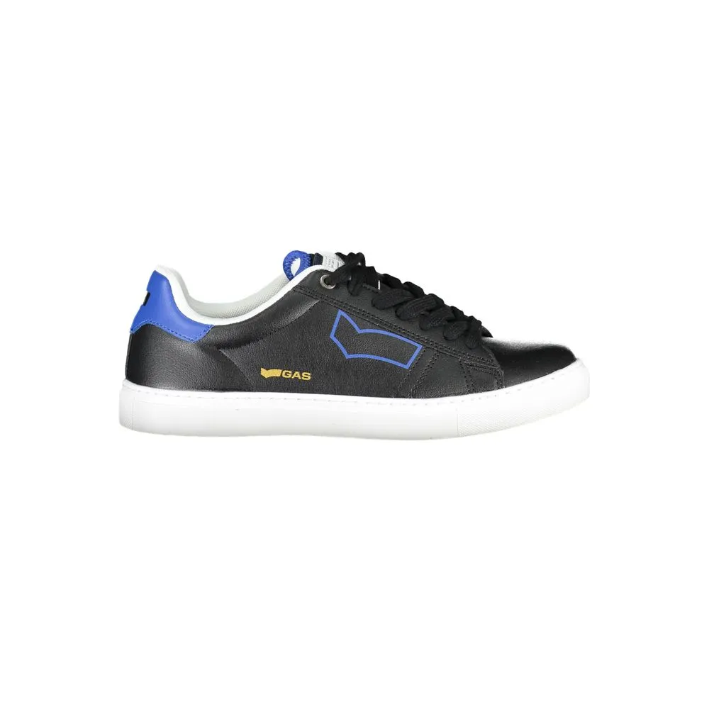 Gas Men's Black Polyester Sneaker