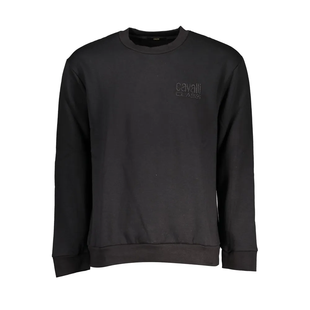 Cavalli Class Men's Elegant Crew Neck Fleece Sweatshirt