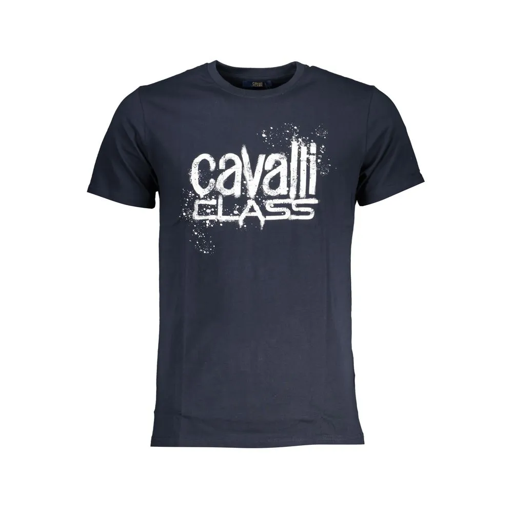 Cavalli Class Men's Blue Cotton T-Shirt