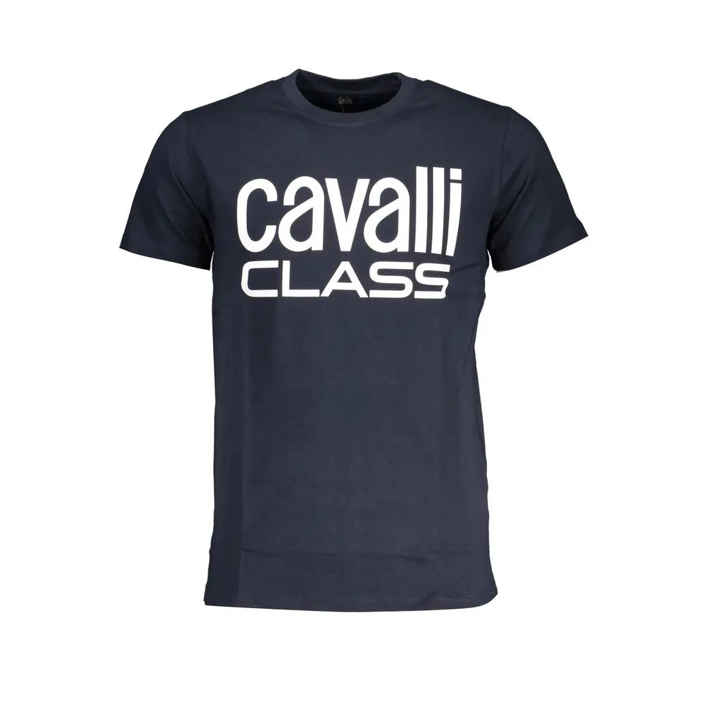 Cavalli Class Men's Blue Cotton T-Shirt