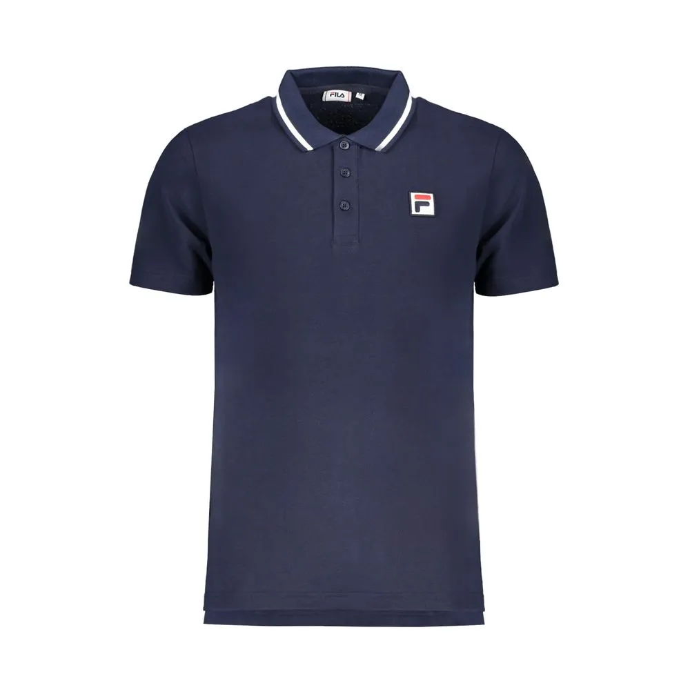 Fila Men's Blue Cotton Polo Shirt