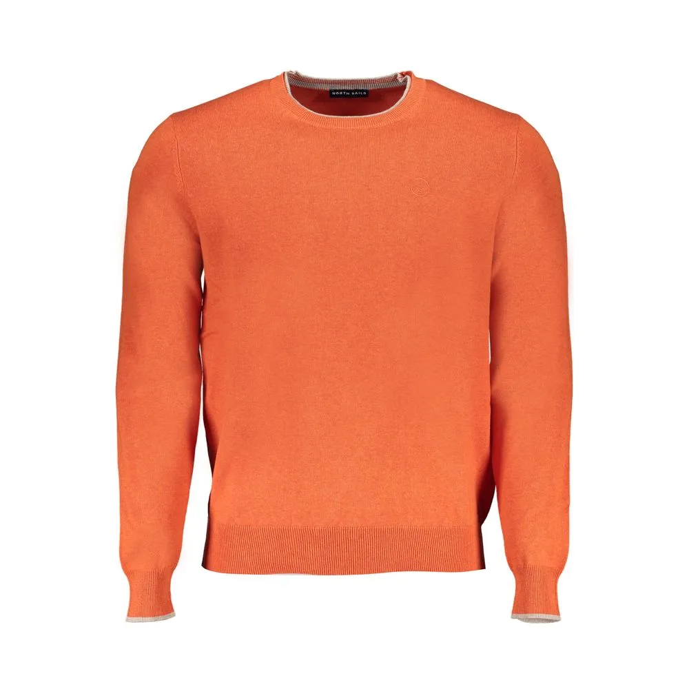 North Sails Men's Orange Cotton Sweater