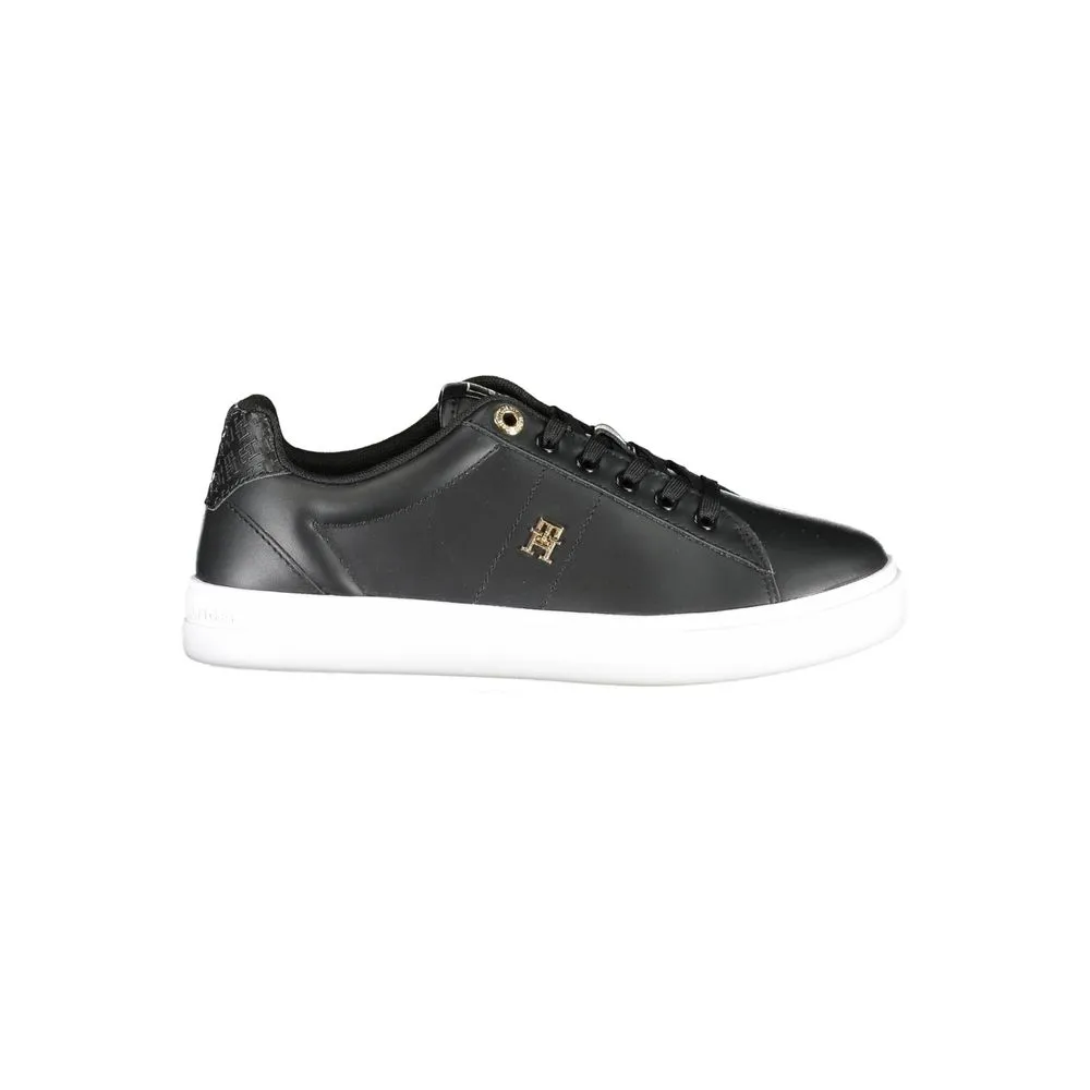 Tommy Hilfiger Women's Black Polyester Sneaker