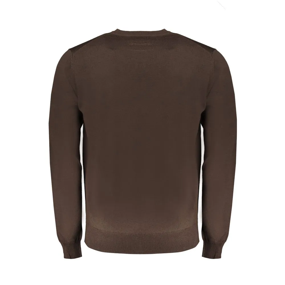 Harmont & Blaine Men's Brown Wool Sweater