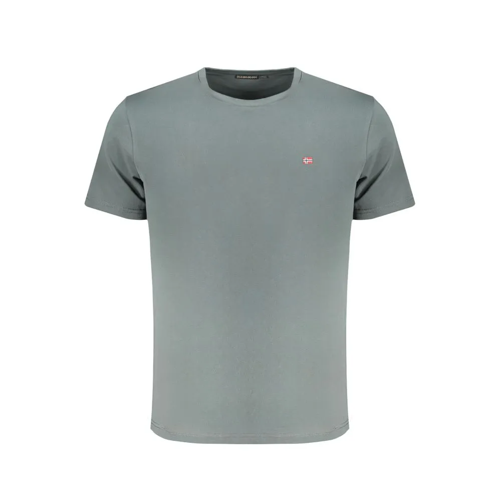 Napapijri Men's Green Cotton T-Shirt