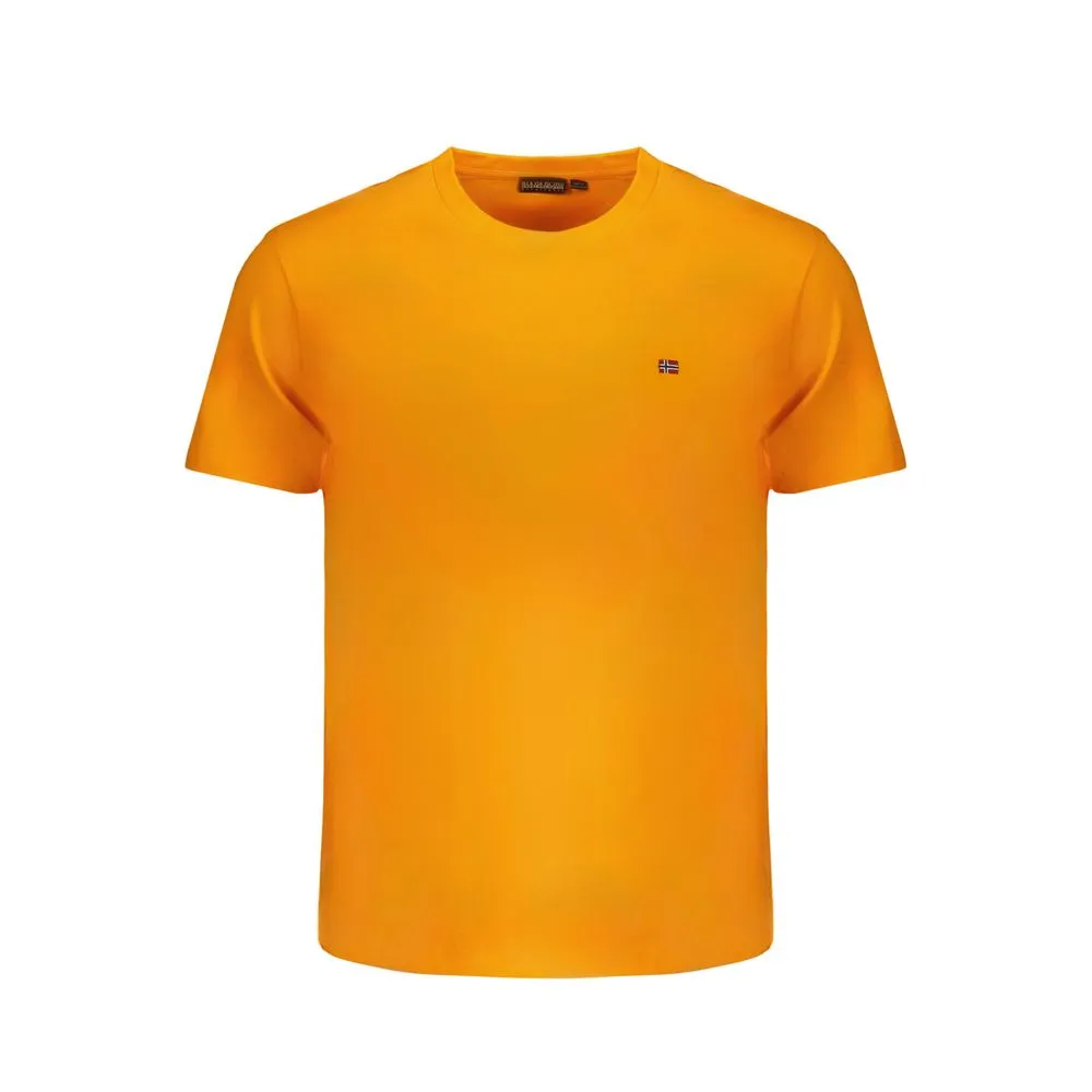 Napapijri Men's Orange Cotton T-Shirt