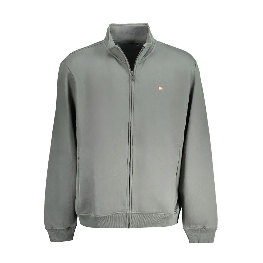 Napapijri Men's Green Cotton Sweater