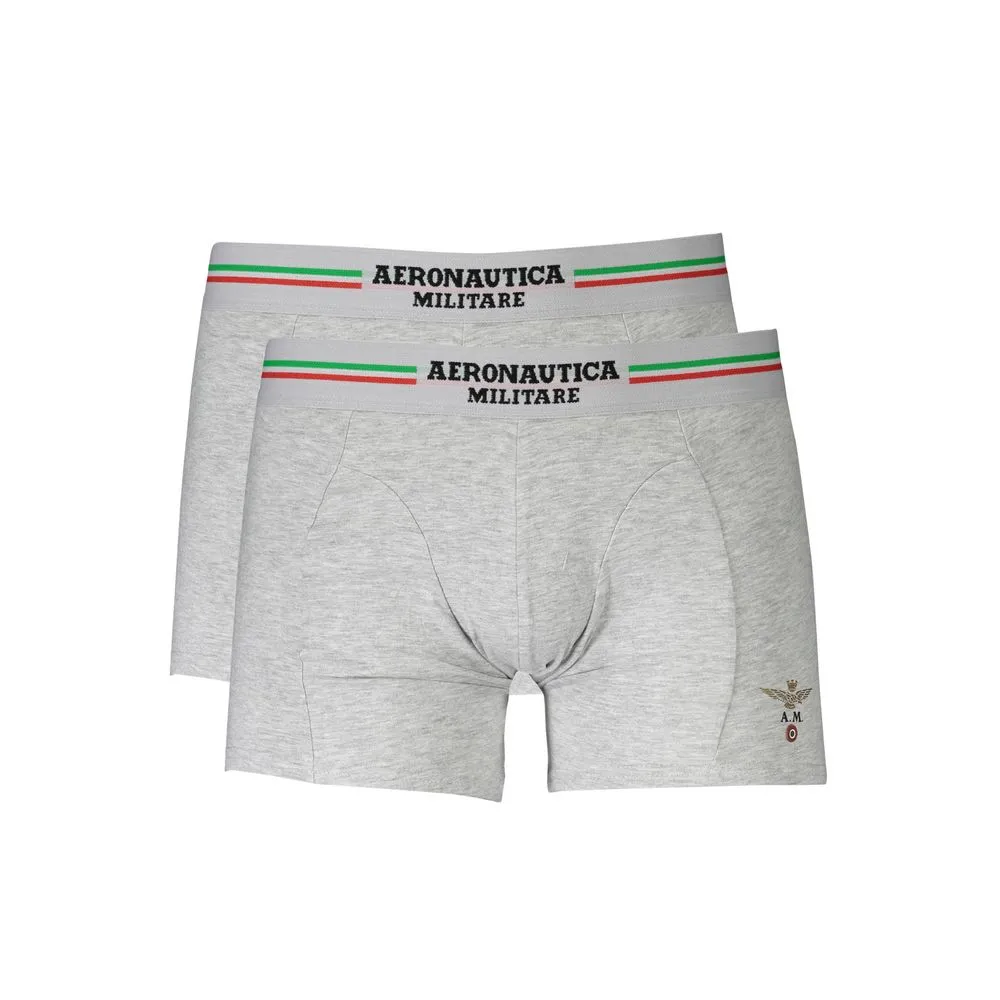 Aeronautica Militare Men's Gray Cotton Underwear