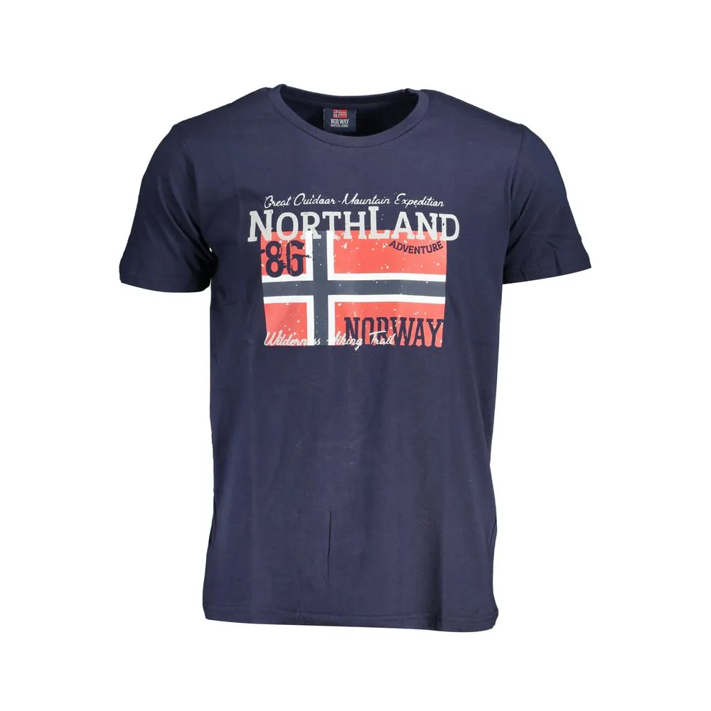 Norway 1963 Men's Blue Cotton T-Shirt