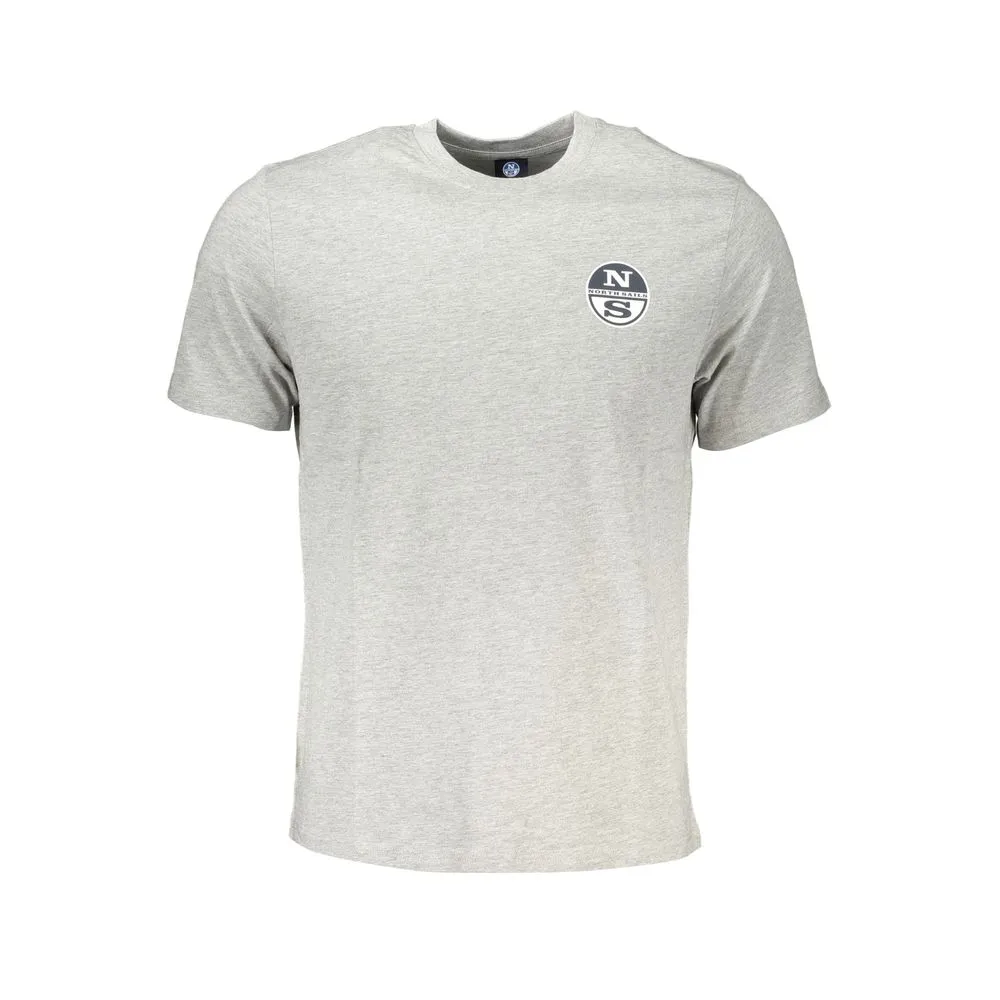 North Sails Men's Gray Cotton T-Shirt