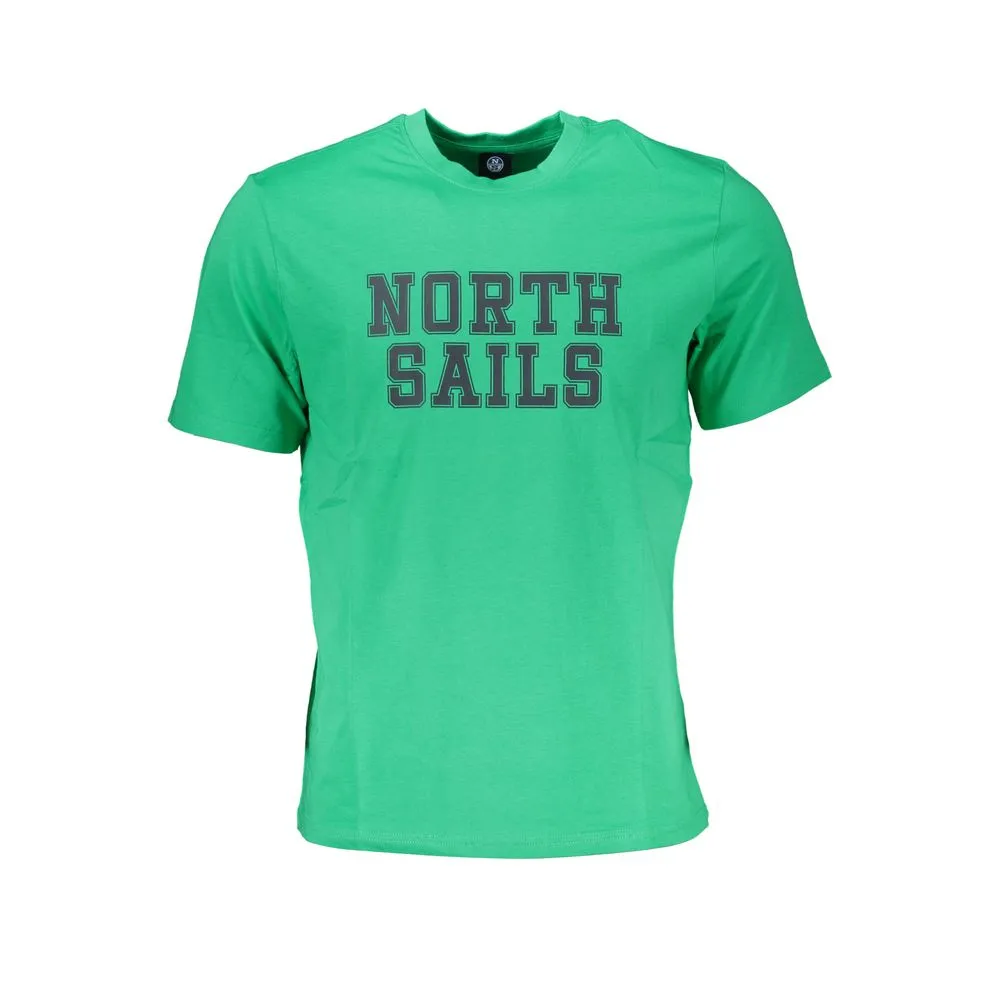 North Sails Men's Green Cotton T-Shirt