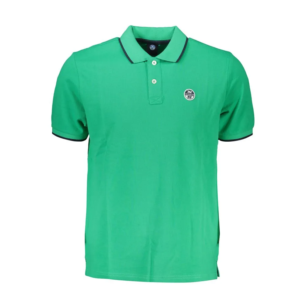 North Sails Men's Green Cotton Polo Shirt
