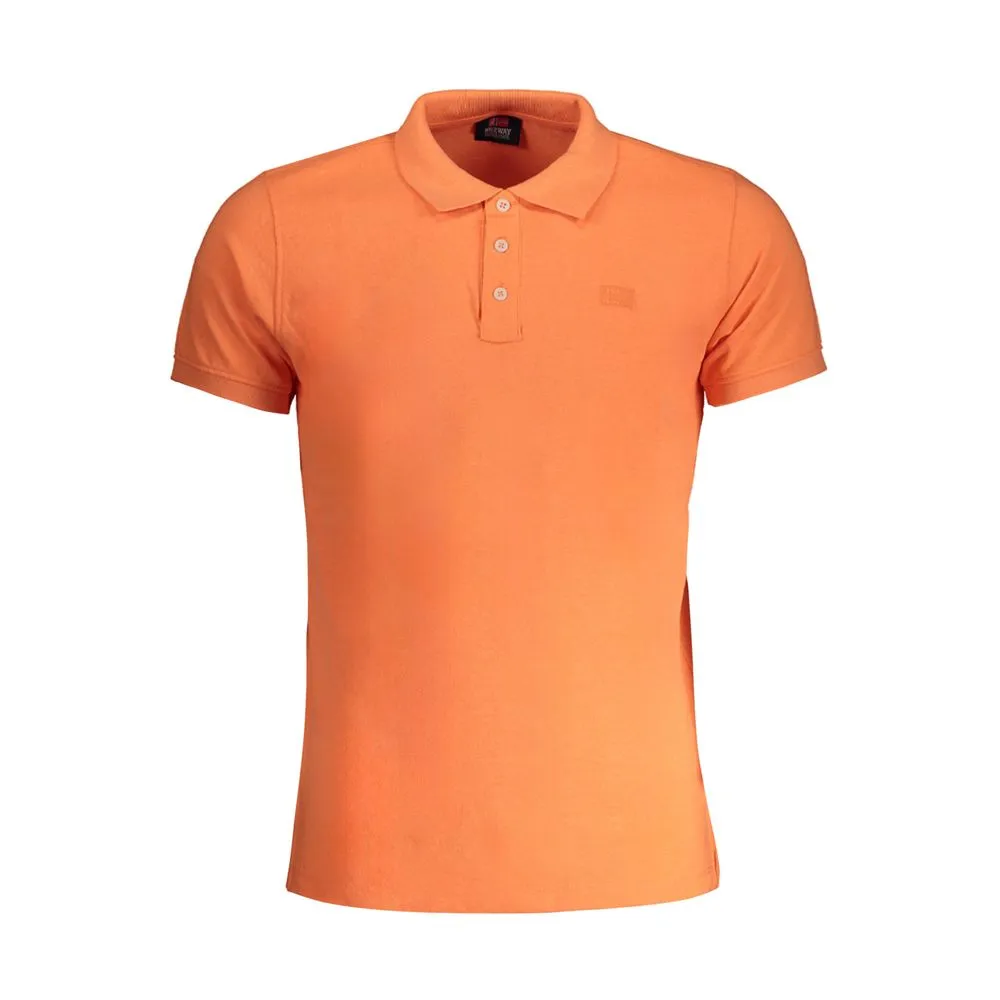 Norway 1963 Men's Orange Cotton Polo Shirt