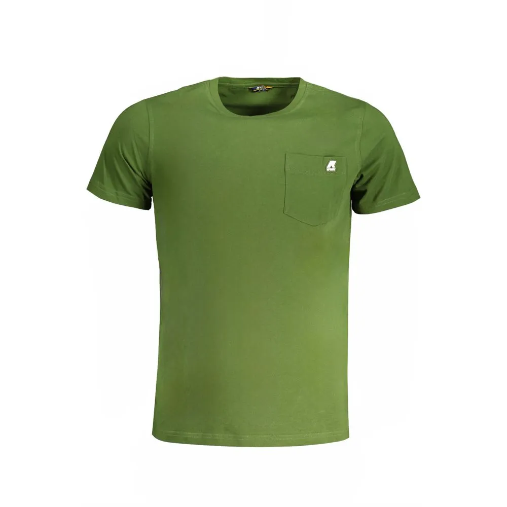 K-WAY Men's Green Cotton T-Shirt
