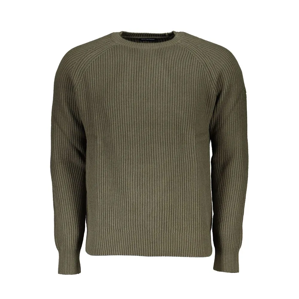 North Sails Green Cotton Men Sweater