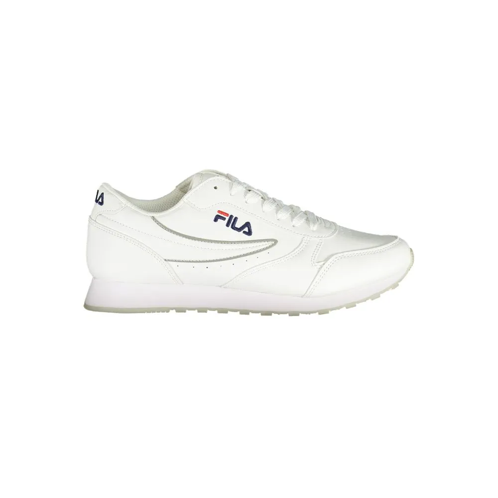 Fila Women's Chic White Lace-Up Sneakers with Contrast Detailing