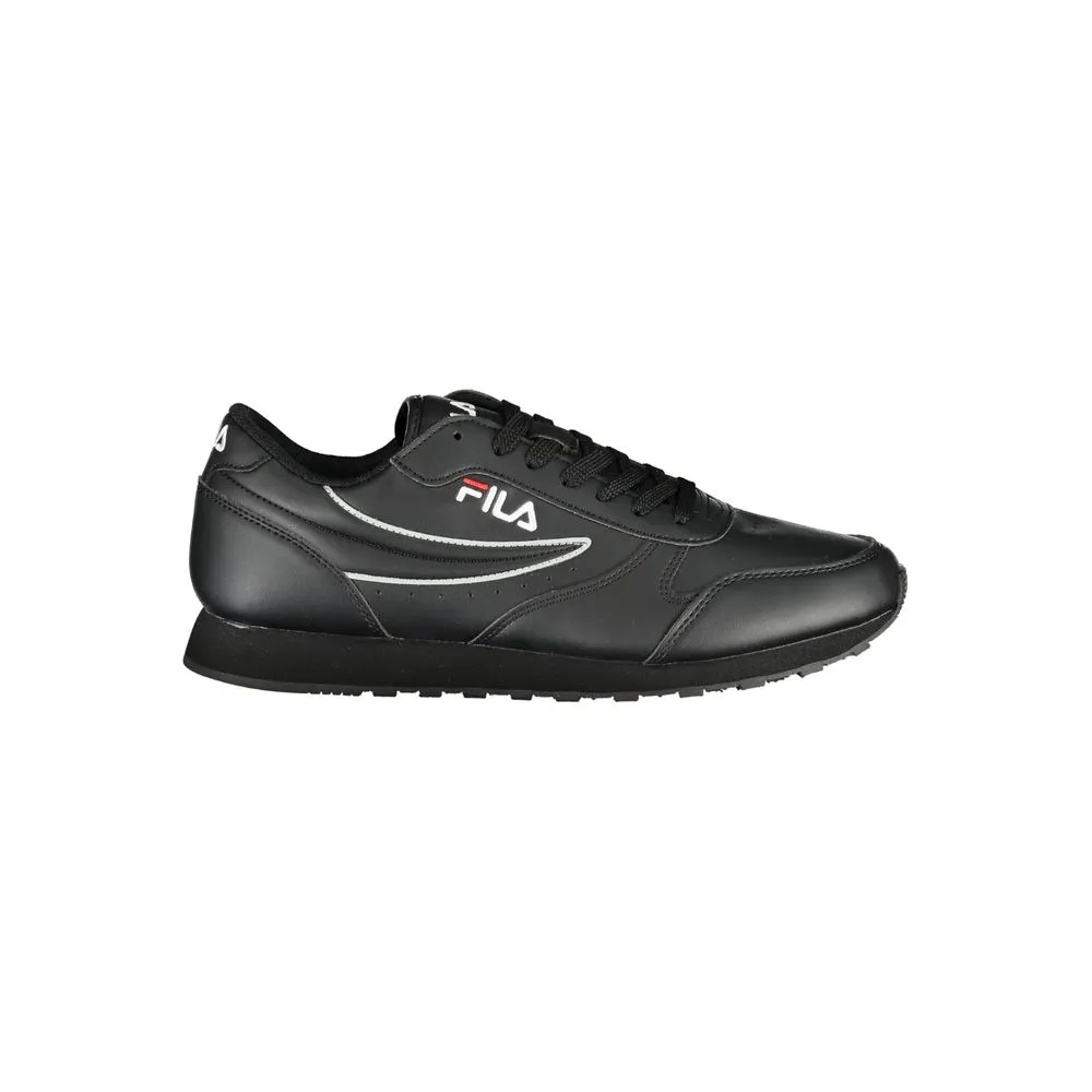 Fila Men's Classic Laced Sports Sneakers with Contrast Details