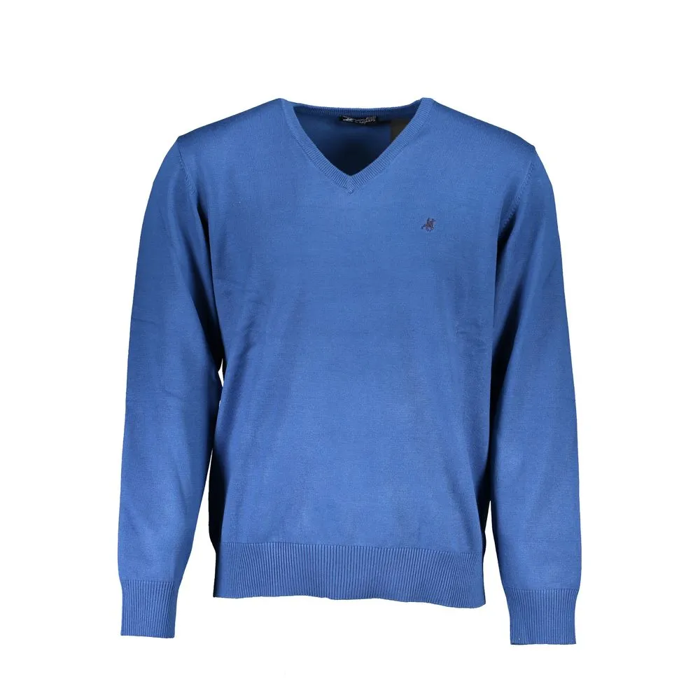 U.S. Grand Polo Men's Blue Nylon Sweater