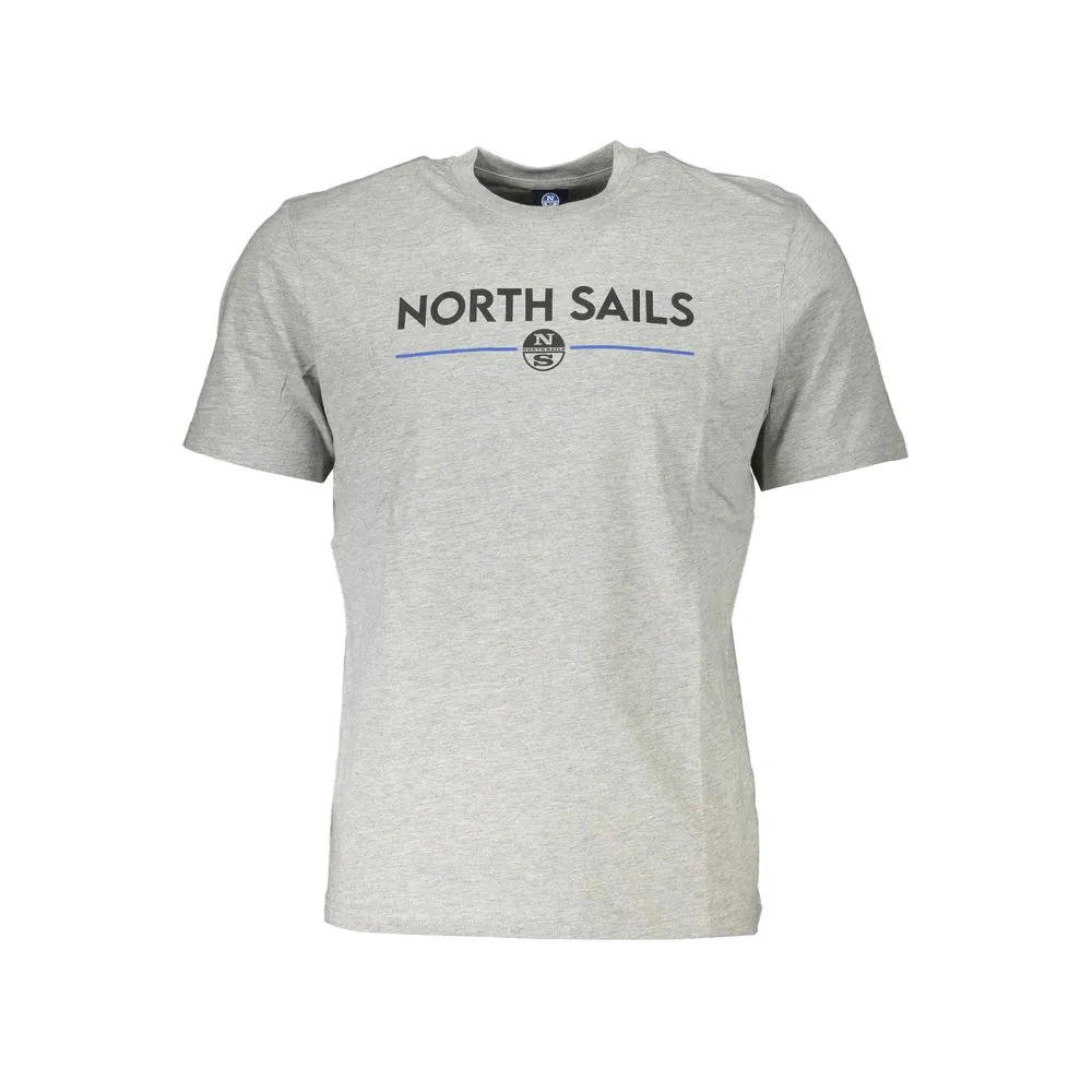 North Sails Men's Gray Cotton T-Shirt