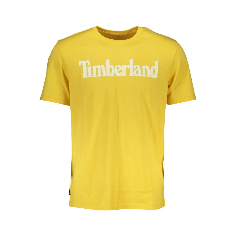 Timberland Men's Yellow Cotton T-Shirt