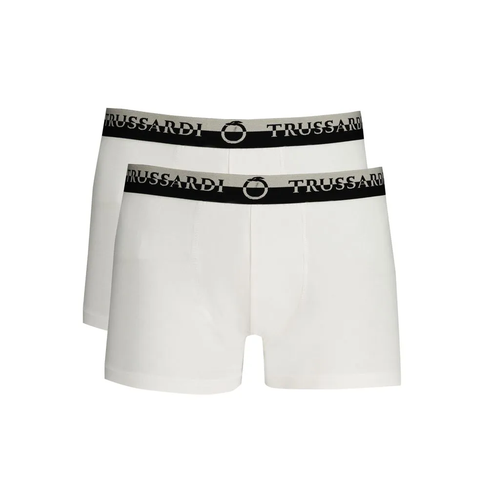 Trussardi Men's White Cotton Underwear