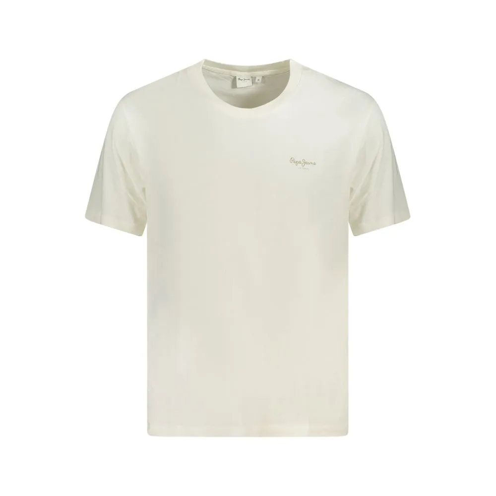 Pepe Jeans Men's White Cotton T-Shirt