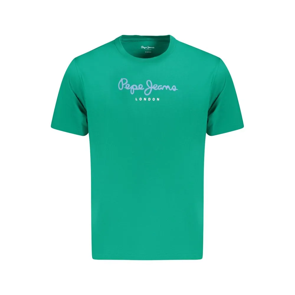 Pepe Jeans Men's Green Cotton T-Shirt