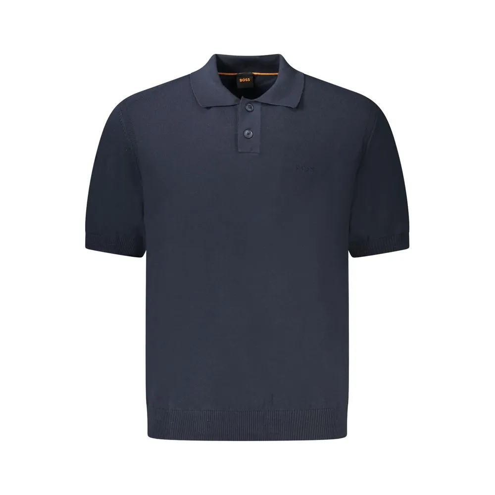 Hugo Boss Men's Blue Cotton Sweater