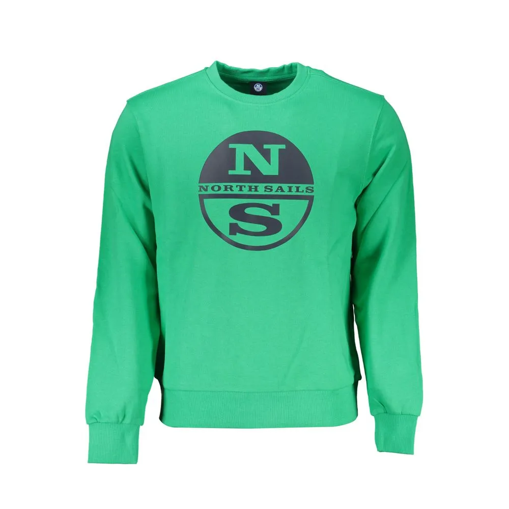 North Sails Men's Green Cotton Sweater