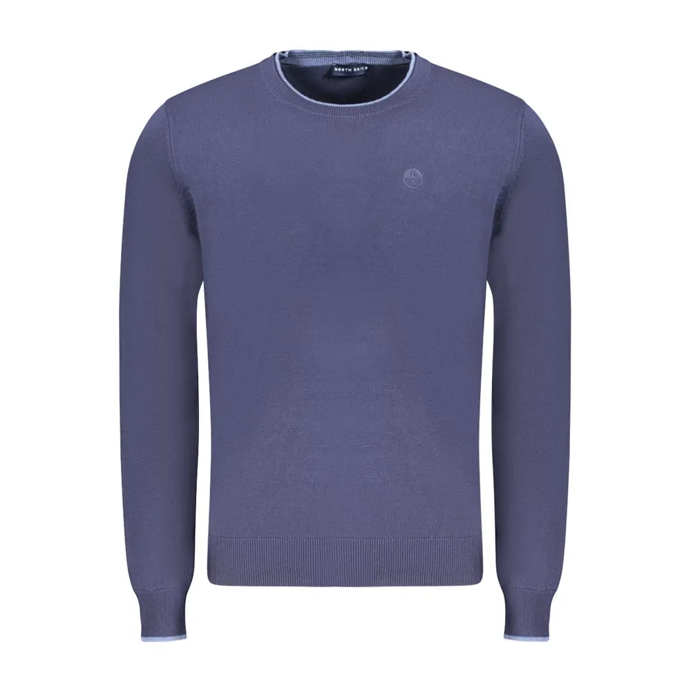 North Sails Blue Cotton Men Sweater