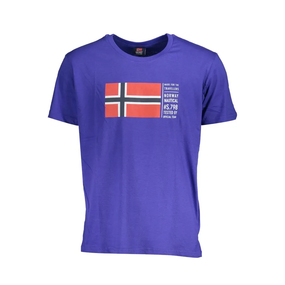 Norway 1963 Men's Blue Cotton T-Shirt
