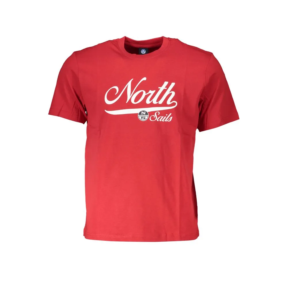 North Sails Men's Red Cotton T-Shirt