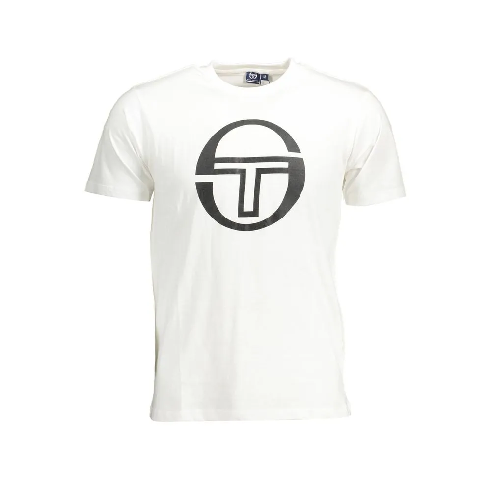 Sergio Tacchini Men's White Cotton T-Shirt