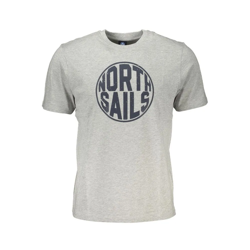 North Sails Men's Gray Cotton T-Shirt