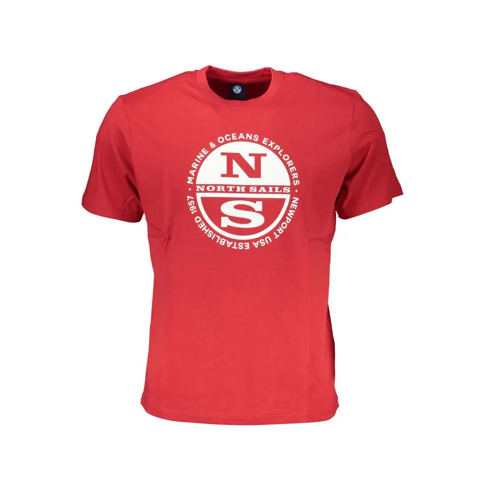 North Sails Men's Red Cotton T-Shirt