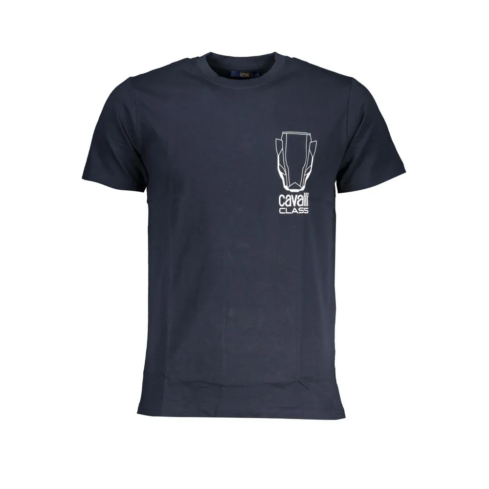 Cavalli Class Men's Blue Cotton T-Shirt