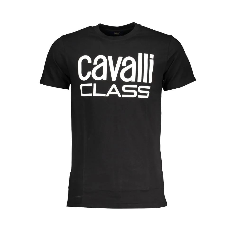 Cavalli Class Men's Black Cotton T-Shirt