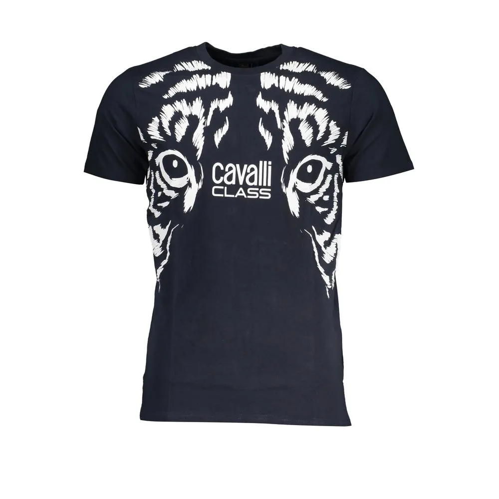 Cavalli Class Men's Blue Cotton T-Shirt