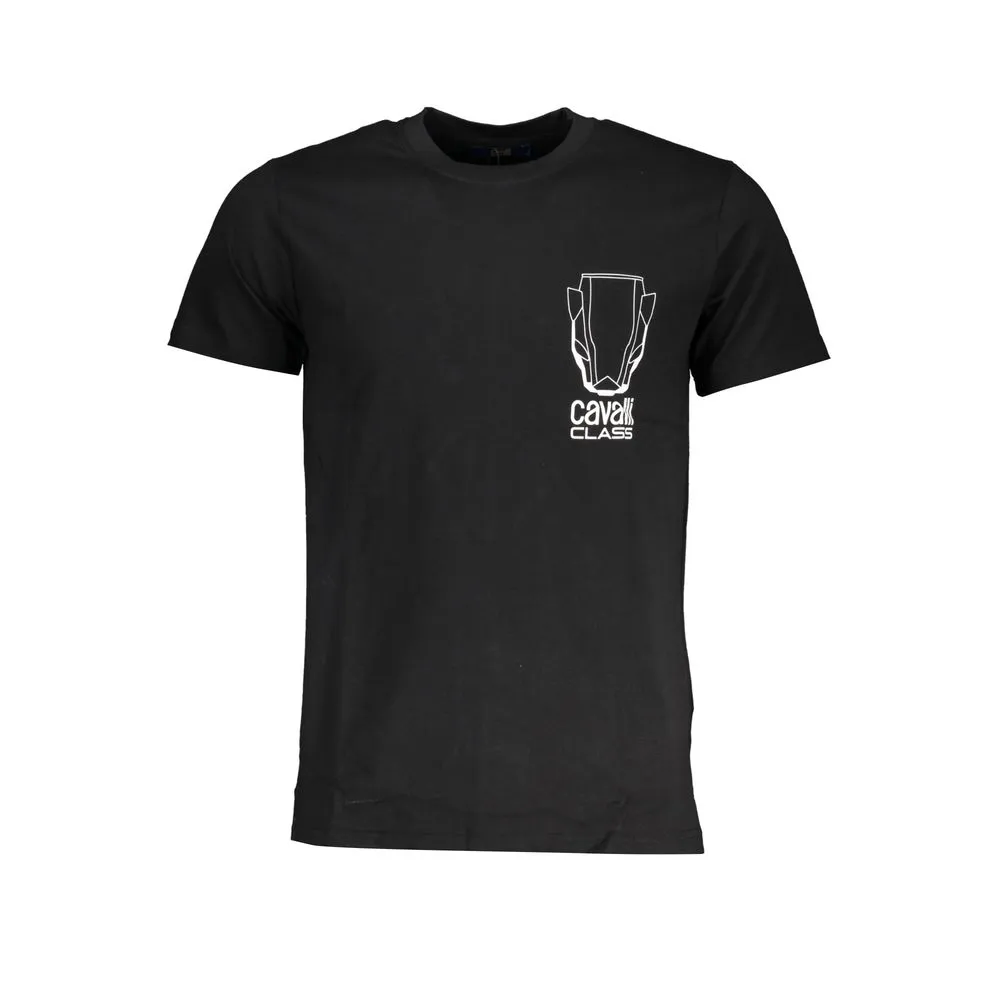 Cavalli Class Men's Black Cotton T-Shirt