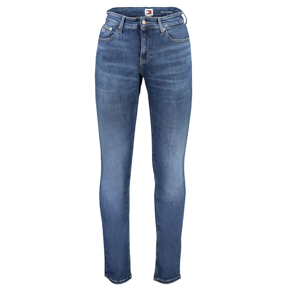 Tommy Hilfiger Men's Blue Cotton Jeans & Pant